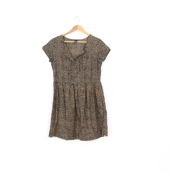 *GAP Leopard Print T Shirt Dress - Picture 4 of 8